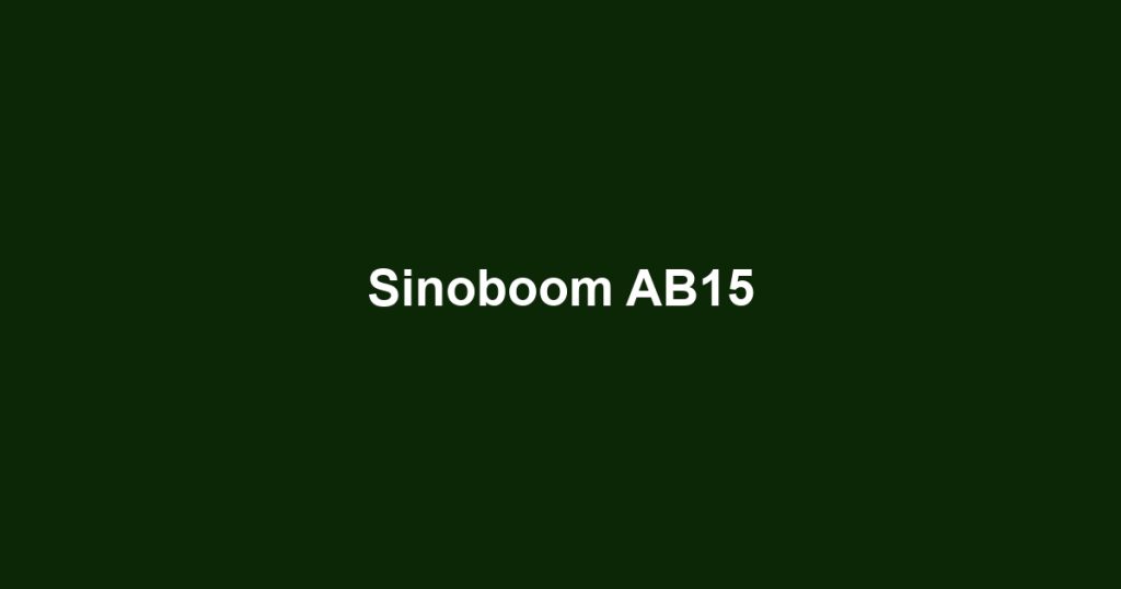 Sinoboom AB15