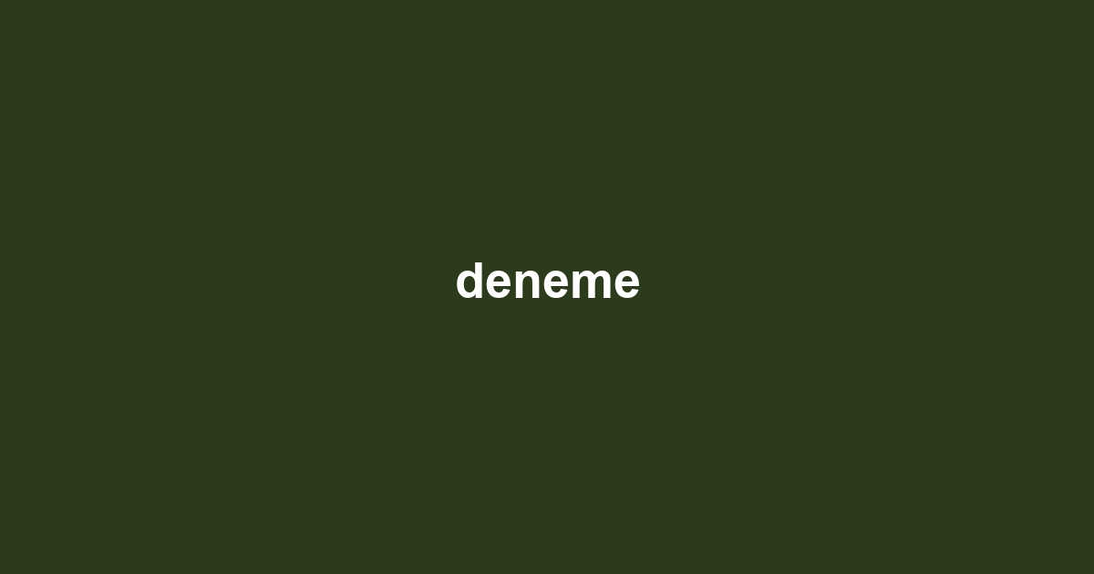 deneme